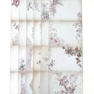PAPIER 21X14 PAGES FLEURIS