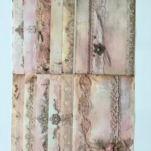 PAPIER 21X14 SHABBY ROMANTIQUE
