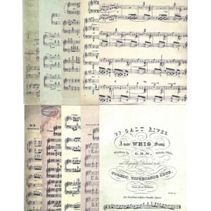 PAPIER 21X14 NOTE DE MUSIQUE