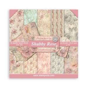 Stamperia – Shabby Rose – 10 feuilles double face 30X30