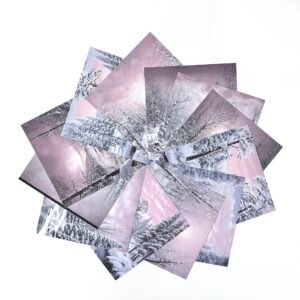 PAPIER 15X15 FORÊT ENNEIGÉE