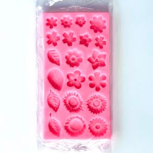 Moule fleurs et feuilles en silicone
