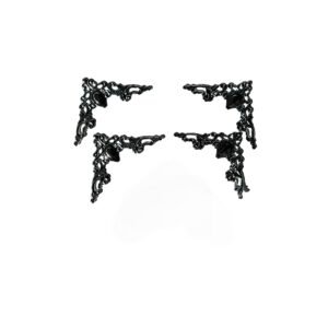 Embellissement coins baroque argent